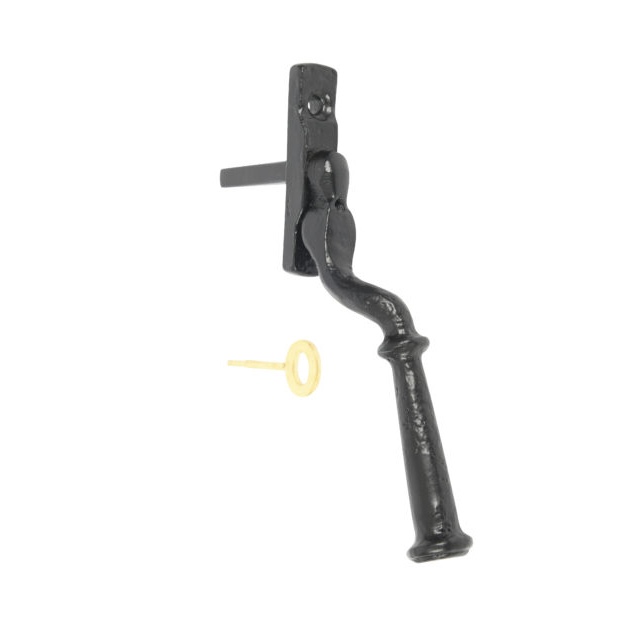 Kirkpatrick 1031-RH Lockable Espag Casement Fastener - Antique Black (Right Hand)
